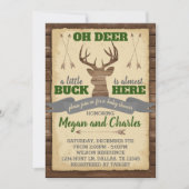 Invitation de l'invitation du Baby shower Deer Ant (Devant)