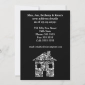 Invitation de l'Invitation du parti de déménagemen (Dos)