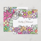 Invitation de l'invitation personnalisée aux maria (Devant / Derrière)