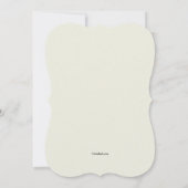 Invitation de lis blancs (Dos)