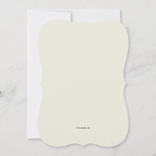 Invitation de lis blancs (Dos)