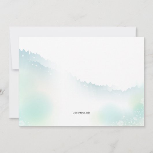 Invitation de lis de Pâques (Dos)