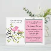 Invitation de Little Bird Baby shower Party (Debout devant)