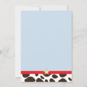 Invitation de Little Cowboy Party (Dos)