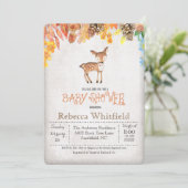 Invitation de Little Deer Baby shower (Debout devant)