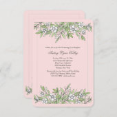 Invitation de Little Flowers (Devant / Derrière)