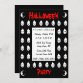 Invitation de Little Ghost Party (Devant / Derrière)