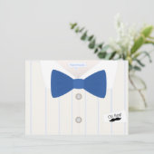 Invitation de Little Mister Baby shower (Debout devant)