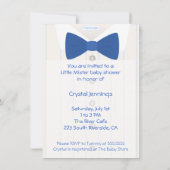 Invitation de Little Mister Baby shower (Dos)