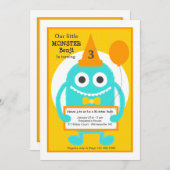 Invitation de Little Monster (Devant / Derrière)