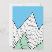 Invitation de Little Skier (Dos)