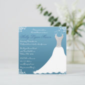 Invitation de l'Mariage de la Fête de l'mariée ble (Debout devant)