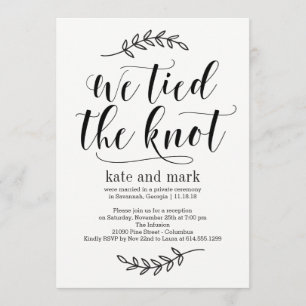 Invitation de l'Mariage Rustic Elegance