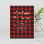 invitation de l'Open House de Red Buffalo Plaid (Debout devant)
