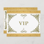 Invitation de l'or VIP (Devant / Derrière)