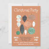 Invitation de l'ornement de Noël rétro (Devant)