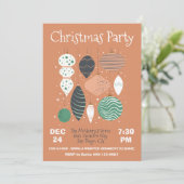 Invitation de l'ornement de Noël rétro (Debout devant)