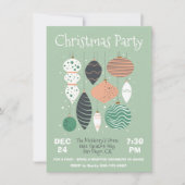 Invitation de l'ornement de Noël rétro (Devant)