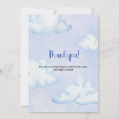 Invitation De L'Ours Dans Le Baby shower De L'Avio (Dos)