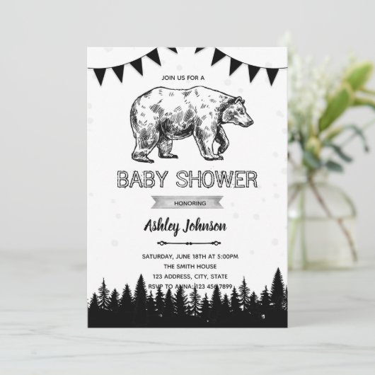 Invitation de l'ours noir (Debout devant)