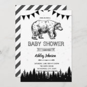 Invitation de l'ours noir (Devant / Derrière)