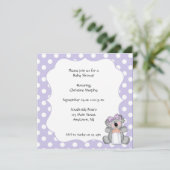 Invitation de l'ours Polka Dot Koala (Debout devant)