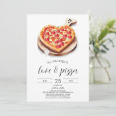 Invitation de Love & Pizza, Shower de fiançailles (Debout devant)