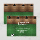 Invitation de Love Story RSVP du football (Devant / Derrière)