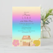 Invitation de Luau hawaïenne tropicale (Debout devant)