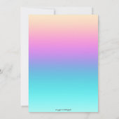 Invitation de Luau hawaïenne tropicale (Dos)