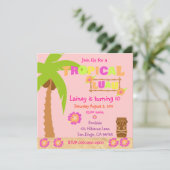 Invitation de Luau Tropical (Debout devant)