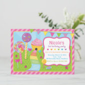 Invitation de lucette/invitation de Candyland (Debout devant)