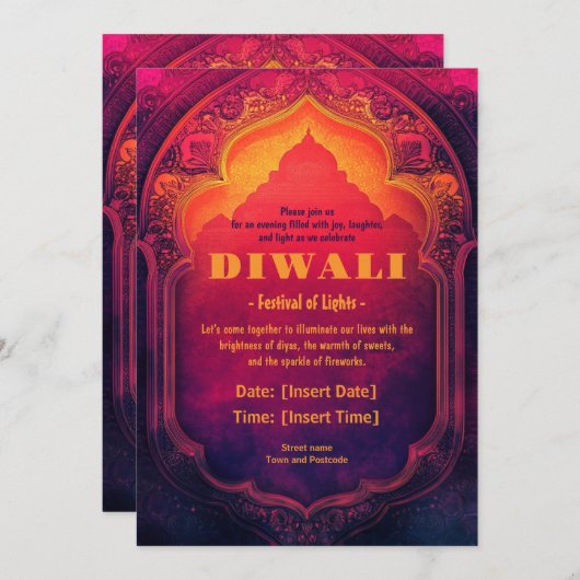 Invitation de lumière éternelle (Devant / Derrière)