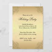 Invitation de lustre baroque orné d'or (Dos)