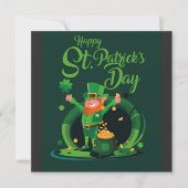 Invitation de lutin de la Saint-Patrick (Devant)