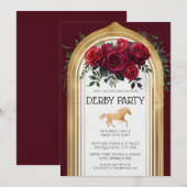 Invitation de luxe au Derby du Kentucky Arche doré (Devant / Derrière)