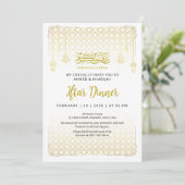Invitation de luxe pour Iftar avec motif arabesque (Debout devant)