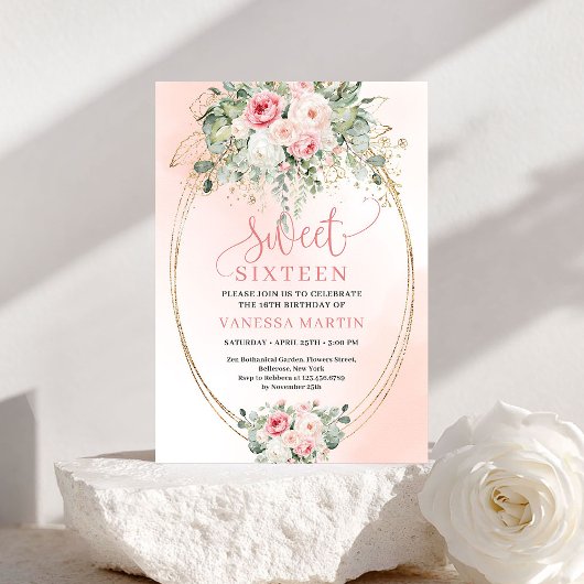 Invitation de luxe pour un anniversaire de 16 ans