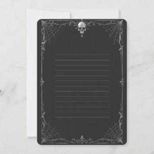 Invitation de luxe pour une soirée Halloween Dark