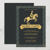 Invitation de luxe pour une soirée Kentucky Derby (Devant / Derrière)