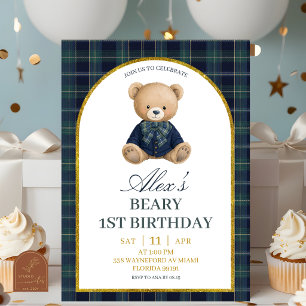 Invitation de luxe préparatoire pour le 1er annive