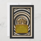 Invitation de luxe VIP en or 3D stratifié (Devant)