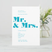 Invitation de M. et Mme Wedding shower (Debout devant)