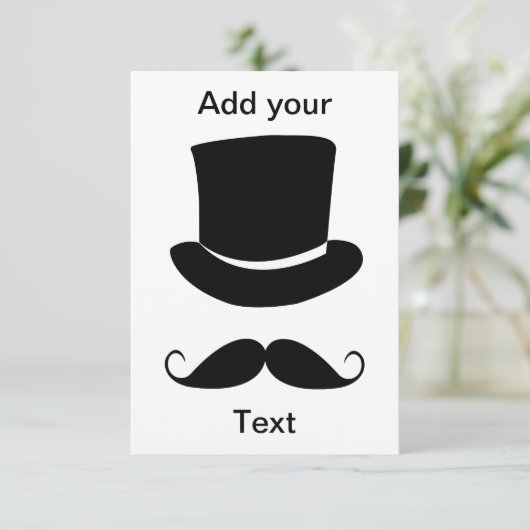 Invitation de M. Mustache (Debout devant)