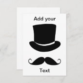 Invitation de M. Mustache (Devant / Derrière)