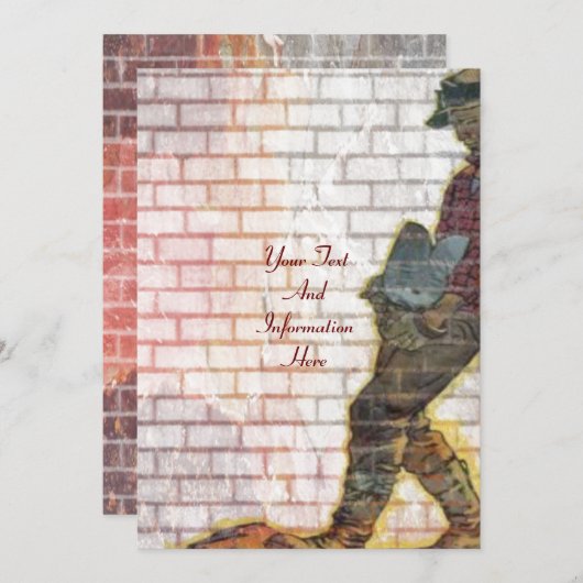 Invitation de maçon (Devant / Derrière)