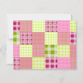 Invitation de Madras à une soirée de patchwork (Dos)