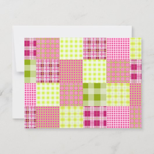 Invitation de Madras à une soirée de patchwork (Dos)