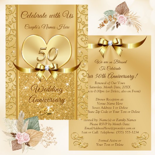 Invitation De magnifiques Invitations, Anniversaires Mariages