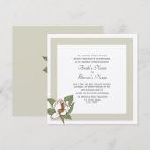 Invitation de Magnolia (Devant / Derrière)